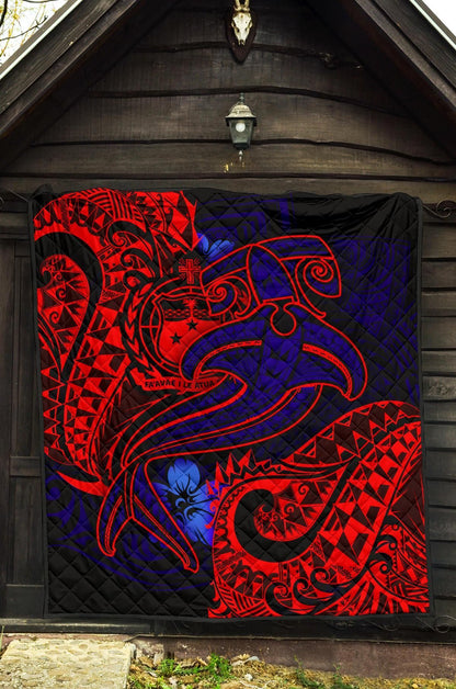 Samoa Quilt - Blue Shark Polynesian Tattoo