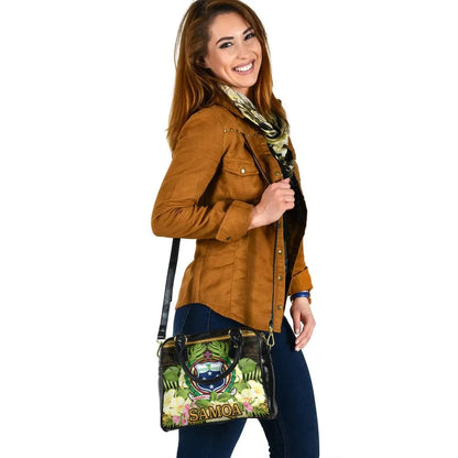 Samoa Shoulder Handbag - Polynesian Gold Patterns Collection