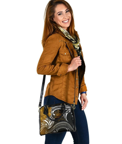 Samoa Shoulder Handbag - Samoa Seal Wave Style (Gold)