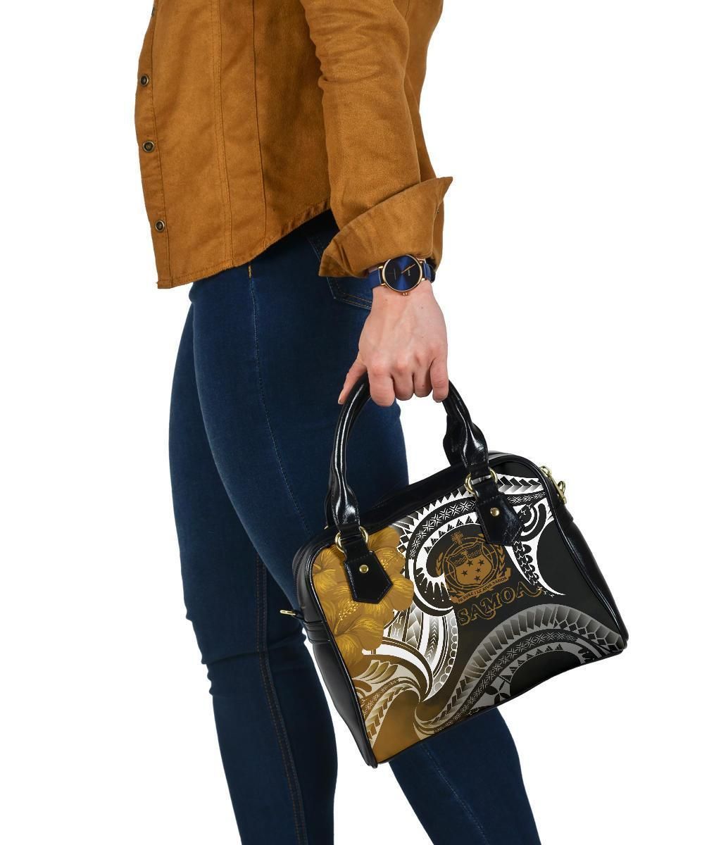 Samoa Shoulder Handbag - Samoa Seal Wave Style (Gold)
