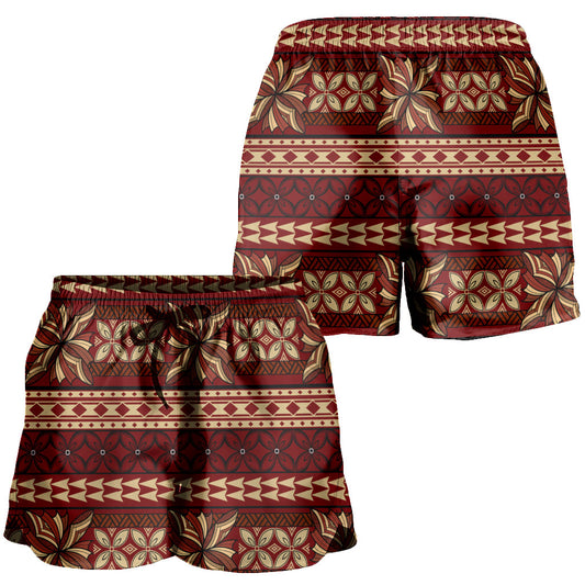 Samoa Women Shorts Siapo Pattern