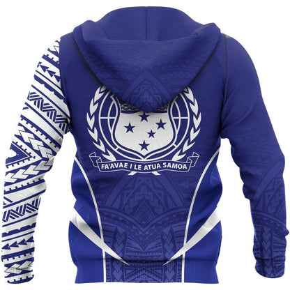 Samoa Active Special Hoodie - Samoa Coat Of Arms Polynesian Tattoo