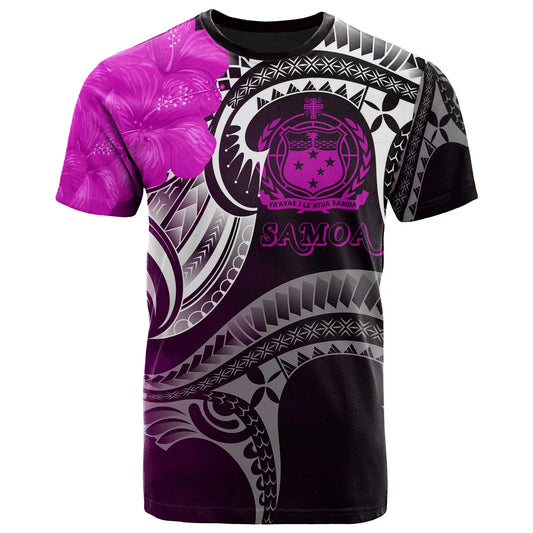 Samoa T-Shirt - Samoa Seal Wave Style (Pink)