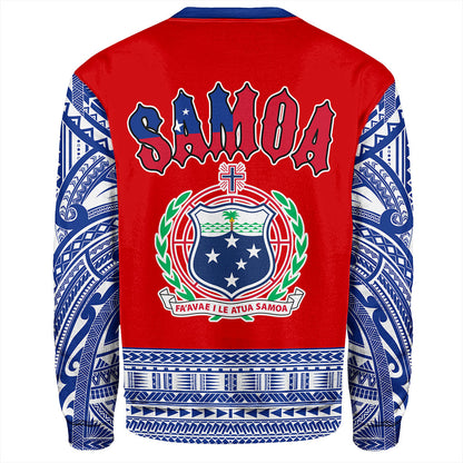 Samoa Sweatshirt Tribal Polynesia Printed Flag Simple Style
