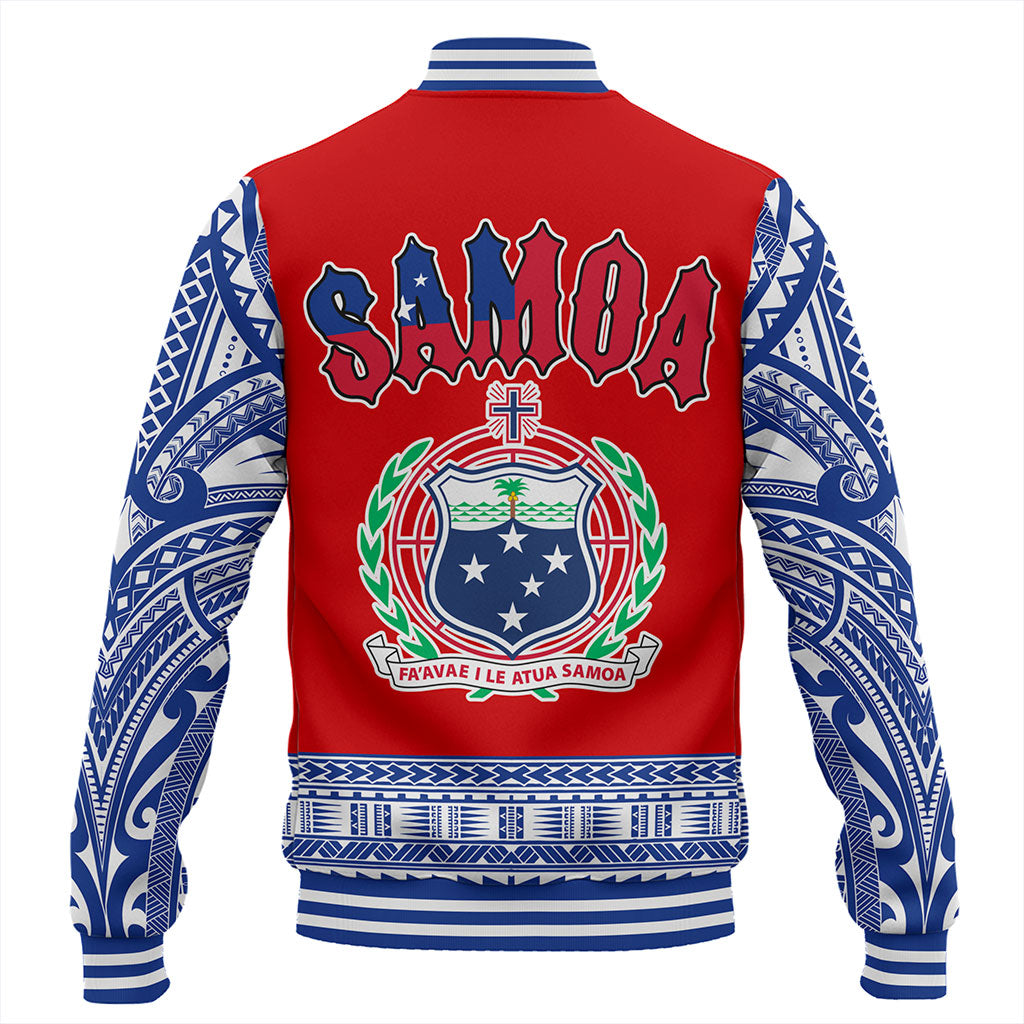 Samoa Baseball Jacket Tribal Polynesia Printed Flag Simple Style