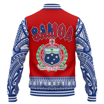 Samoa Baseball Jacket Tribal Polynesia Printed Flag Simple Style