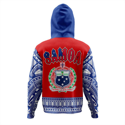 Samoa Hoodie Tribal Polynesia Printed Flag Simple Style
