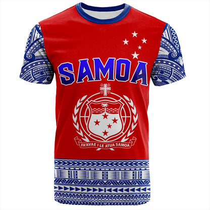 Samoa T-Shirt Tribal Polynesia Printed Flag Simple Style