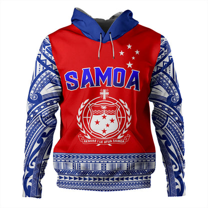 Samoa Hoodie Tribal Polynesia Printed Flag Simple Style