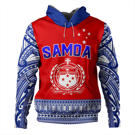 Samoa Hoodie Tribal Polynesia Printed Flag Simple Style