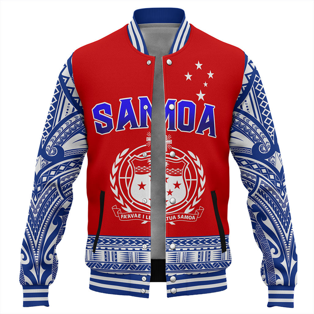 Samoa Baseball Jacket Tribal Polynesia Printed Flag Simple Style