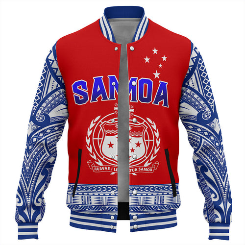 Samoa Baseball Jacket Tribal Polynesia Printed Flag Simple Style