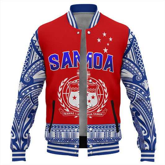 Samoa Baseball Jacket Tribal Polynesia Printed Flag Simple Style