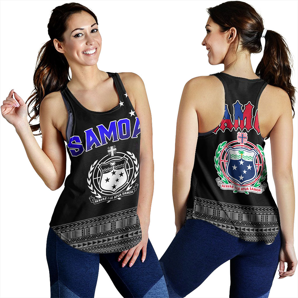 Samoa Women Tank Tribal Polynesia Printed Simple Style