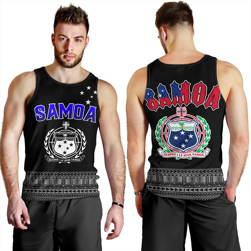 Samoa Tank Top Tribal Polynesia Printed Simple Style
