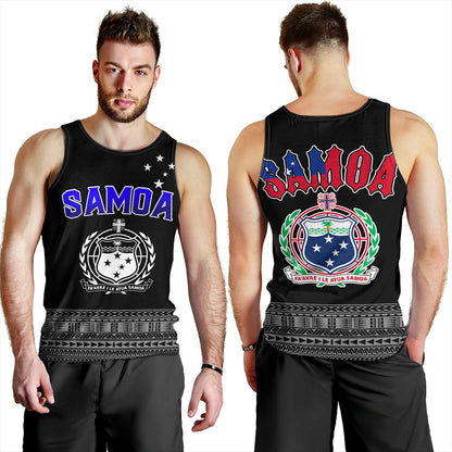 Samoa Tank Top Tribal Polynesia Printed Simple Style