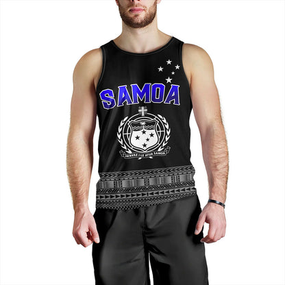 Samoa Tank Top Tribal Polynesia Printed Simple Style