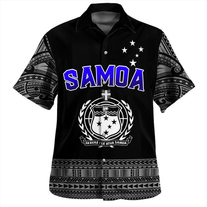 Samoa Hawaiian Shirt Tribal Polynesia Printed Simple Style