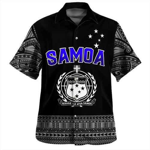 Samoa Hawaiian Shirt Tribal Polynesia Printed Simple Style