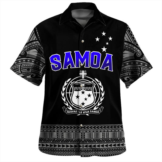 Samoa Hawaiian Shirt Tribal Polynesia Printed Simple Style
