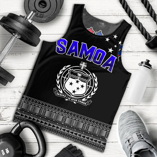 Samoa Tank Top Tribal Polynesia Printed Simple Style