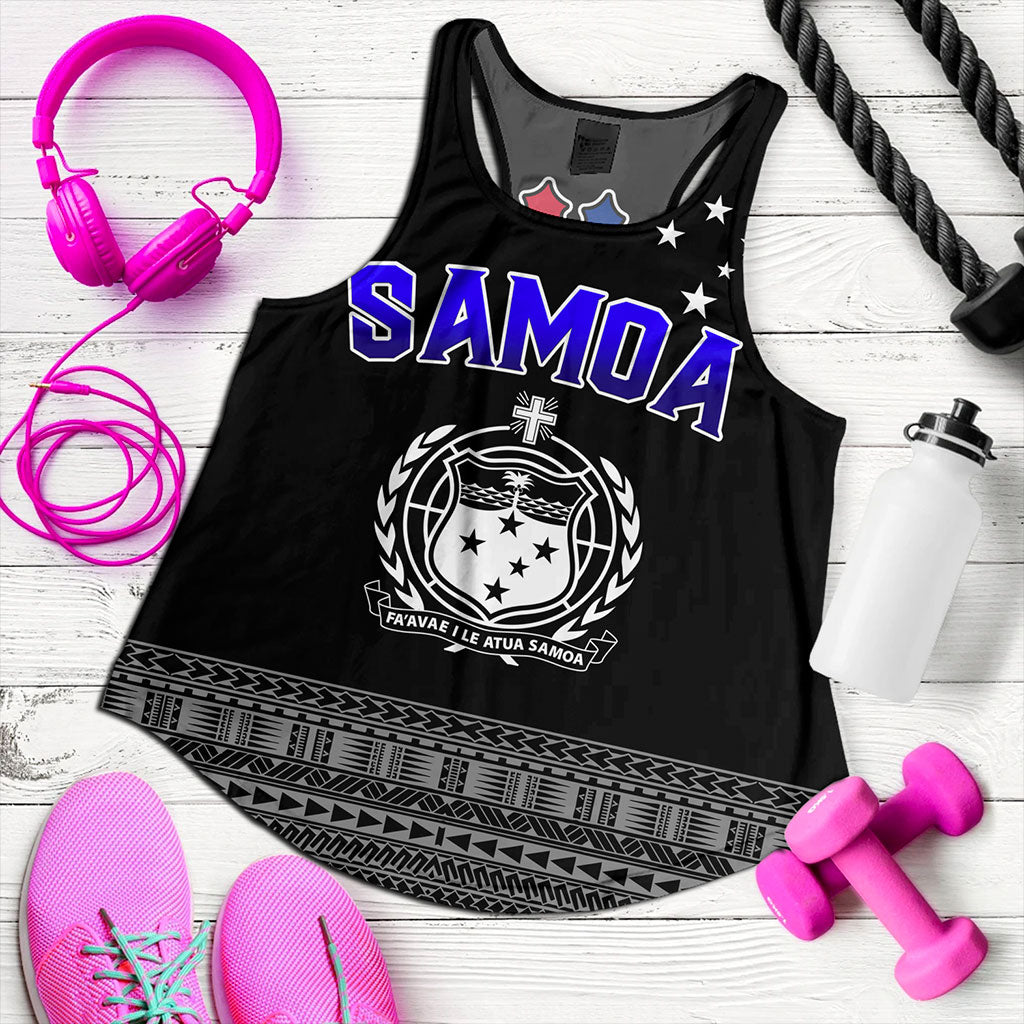 Samoa Women Tank Tribal Polynesia Printed Simple Style