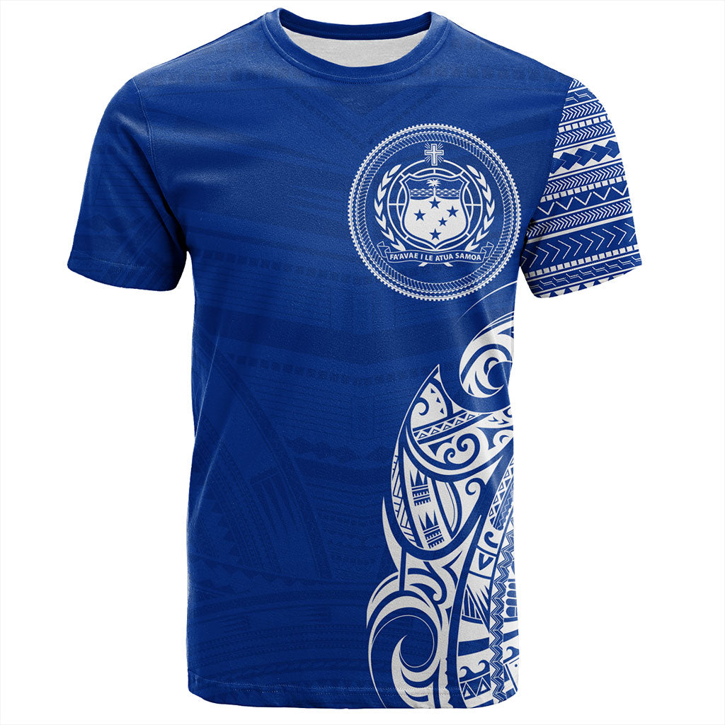 Samoa T-Shirt Polynesia Tribal Pattern Coat Of Arms