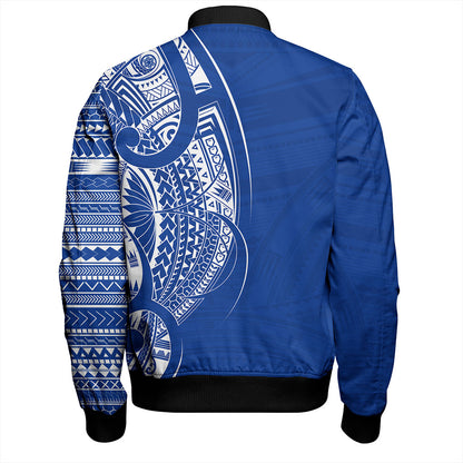 Samoa Bomber Jacket Polynesia Tribal Pattern Coat Of Arms