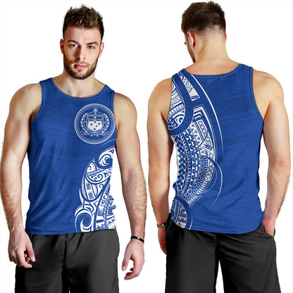 Samoa Tank Top Polynesia Tribal Pattern Coat Of Arms