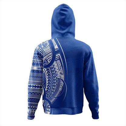 Samoa Hoodie Polynesia Tribal Pattern Coat Of Arms