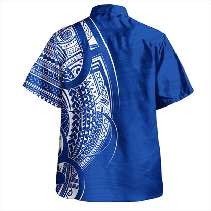 Samoa Hawaiian Shirt Polynesia Tribal Pattern Coat Of Arms