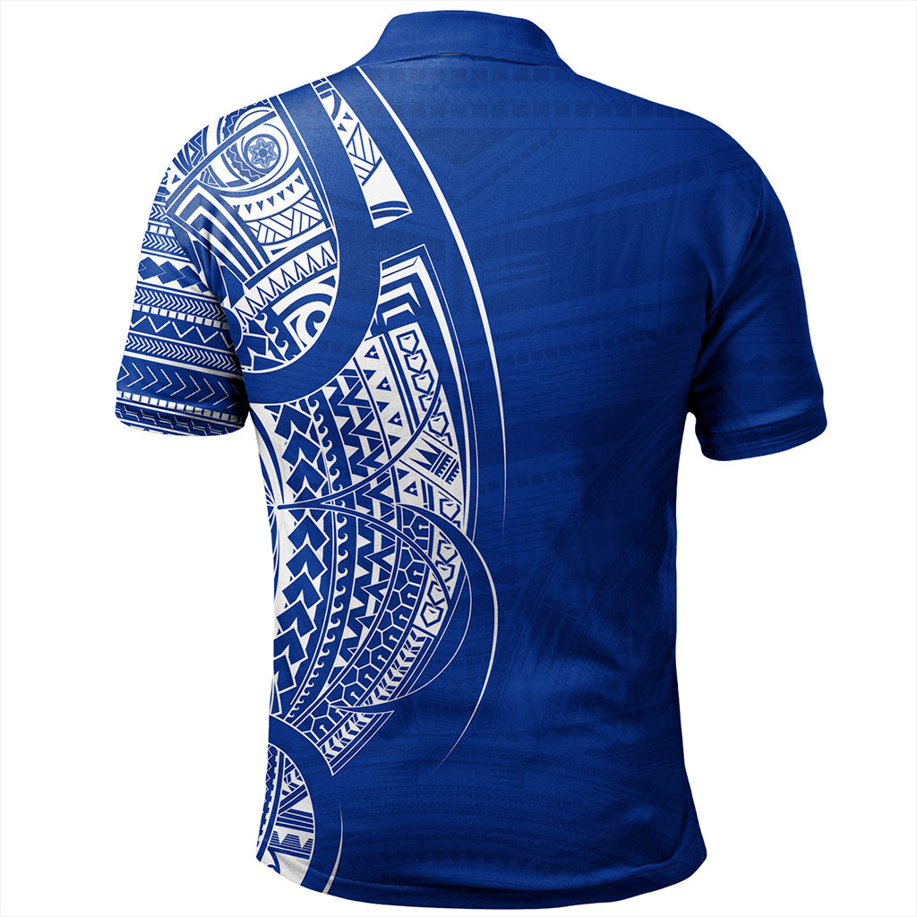 Samoa Polo Shirt Polynesia Tribal Pattern Coat Of Arms