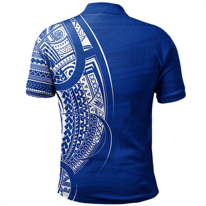 Samoa Polo Shirt Polynesia Tribal Pattern Coat Of Arms