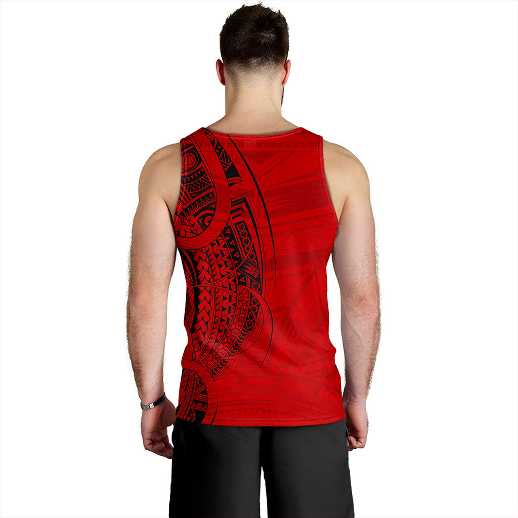 Samoa Tank Top Polynesia Tribal Pattern Coat Of Arms