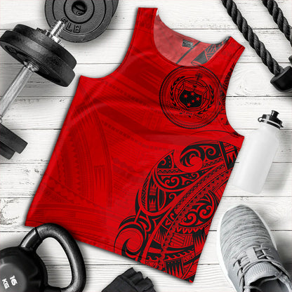 Samoa Tank Top Polynesia Tribal Pattern Coat Of Arms