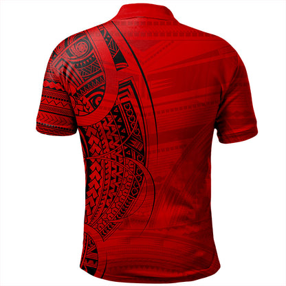 Samoa Polo Shirt Polynesia Tribal Pattern Coat Of Arms