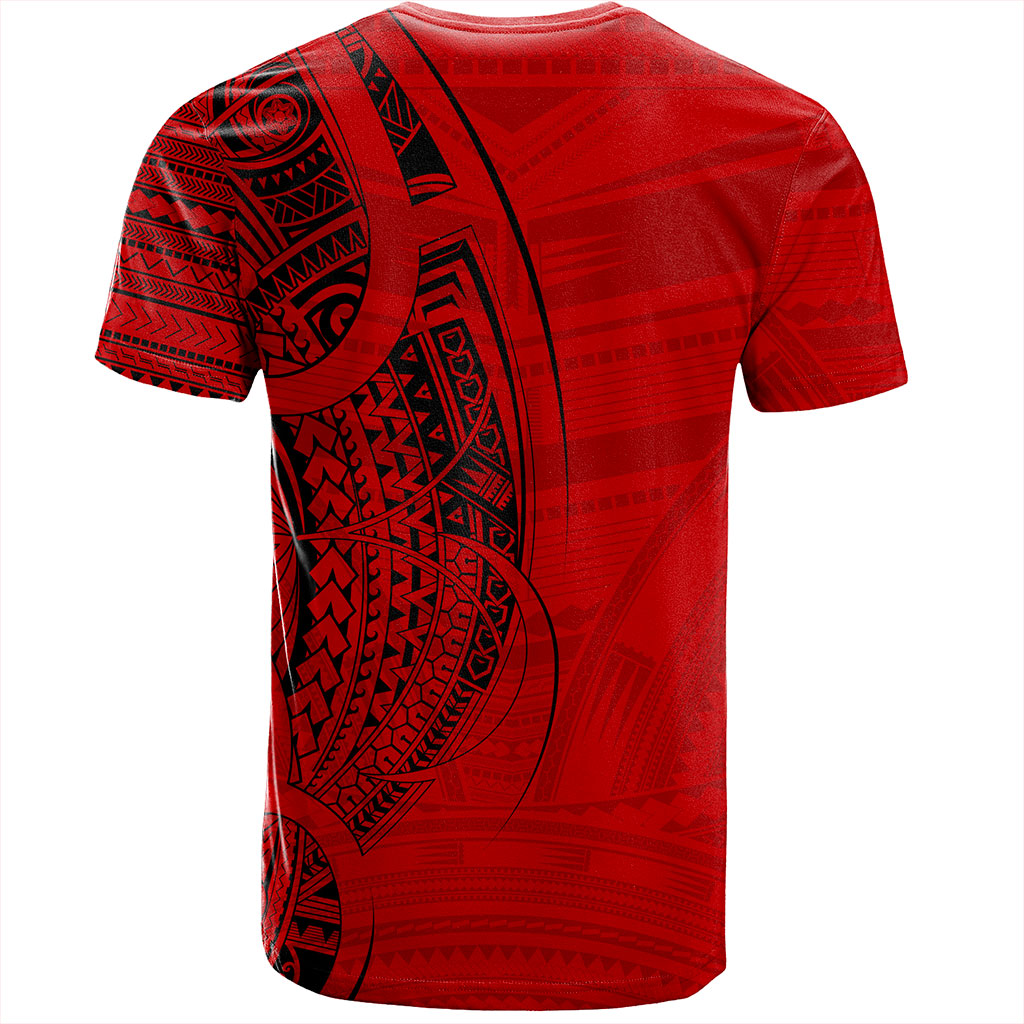 Samoa T-Shirt Polynesia Tribal Pattern Coat Of Arms