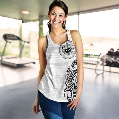 Samoa Women Tank Polynesia Tribal Pattern Coat Of Arms