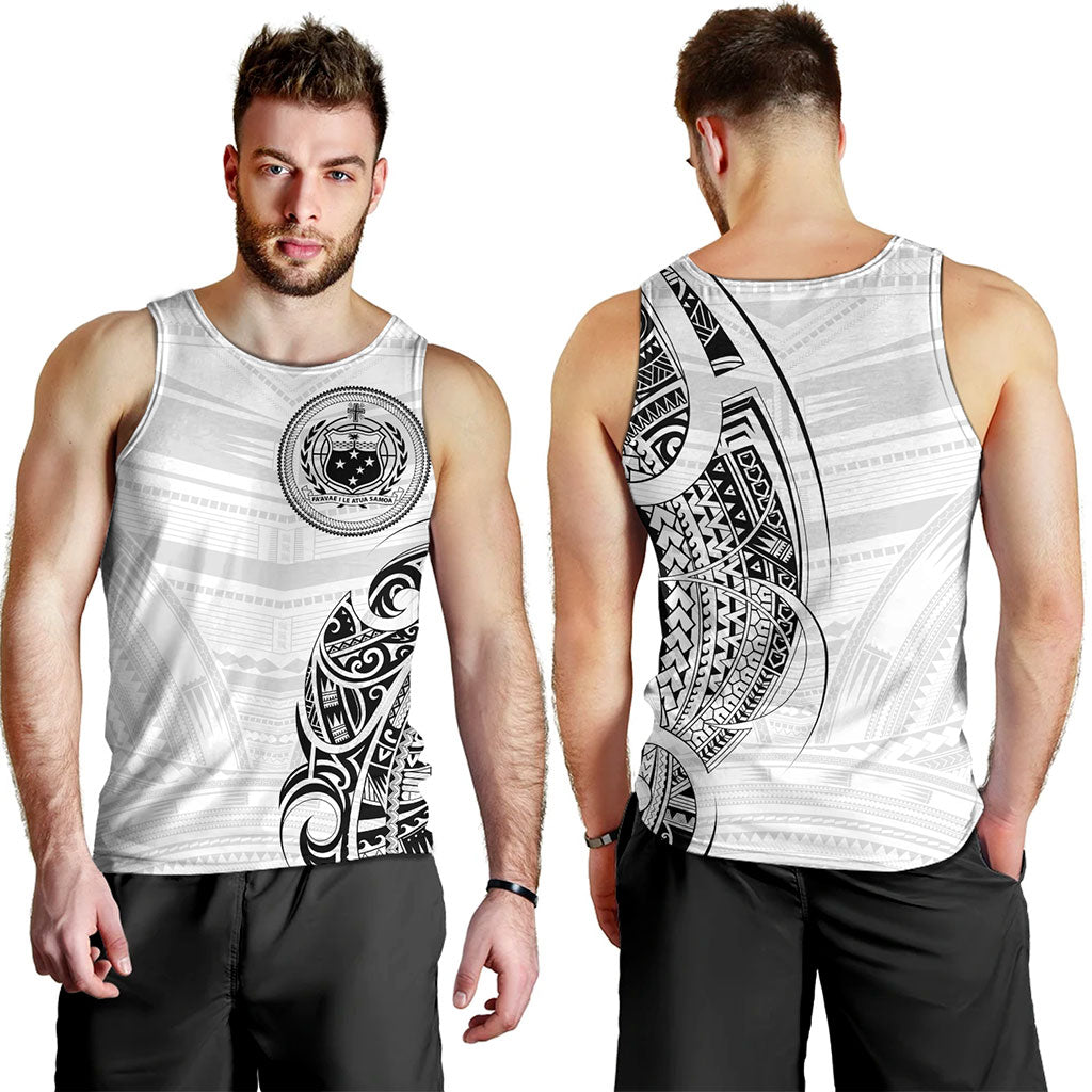 Samoa Tank Top Polynesia Tribal Pattern Coat Of Arms