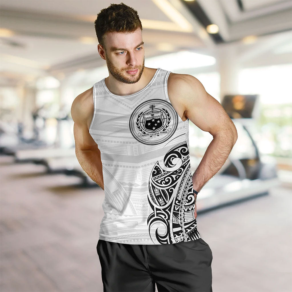 Samoa Tank Top Polynesia Tribal Pattern Coat Of Arms