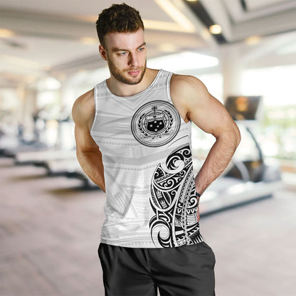 Samoa Tank Top Polynesia Tribal Pattern Coat Of Arms