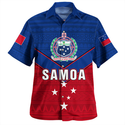 Samoa Hawaiian Shirt Custom Polynesian Tribal Sport Style