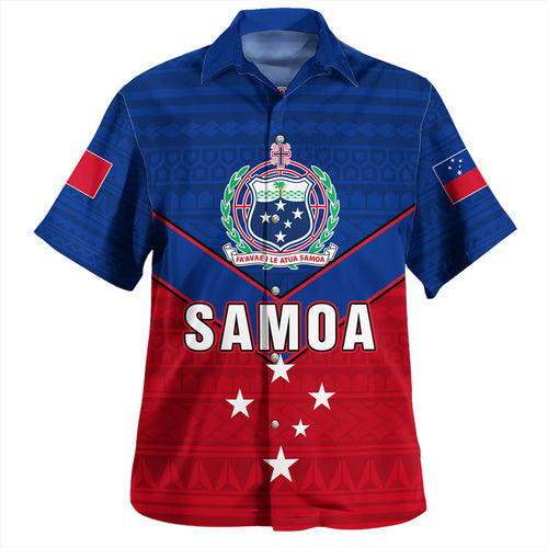 Samoa Hawaiian Shirt Custom Polynesian Tribal Sport Style