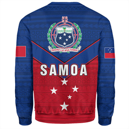 Samoa Sweatshirt Custom Polynesian Tribal Sport Style