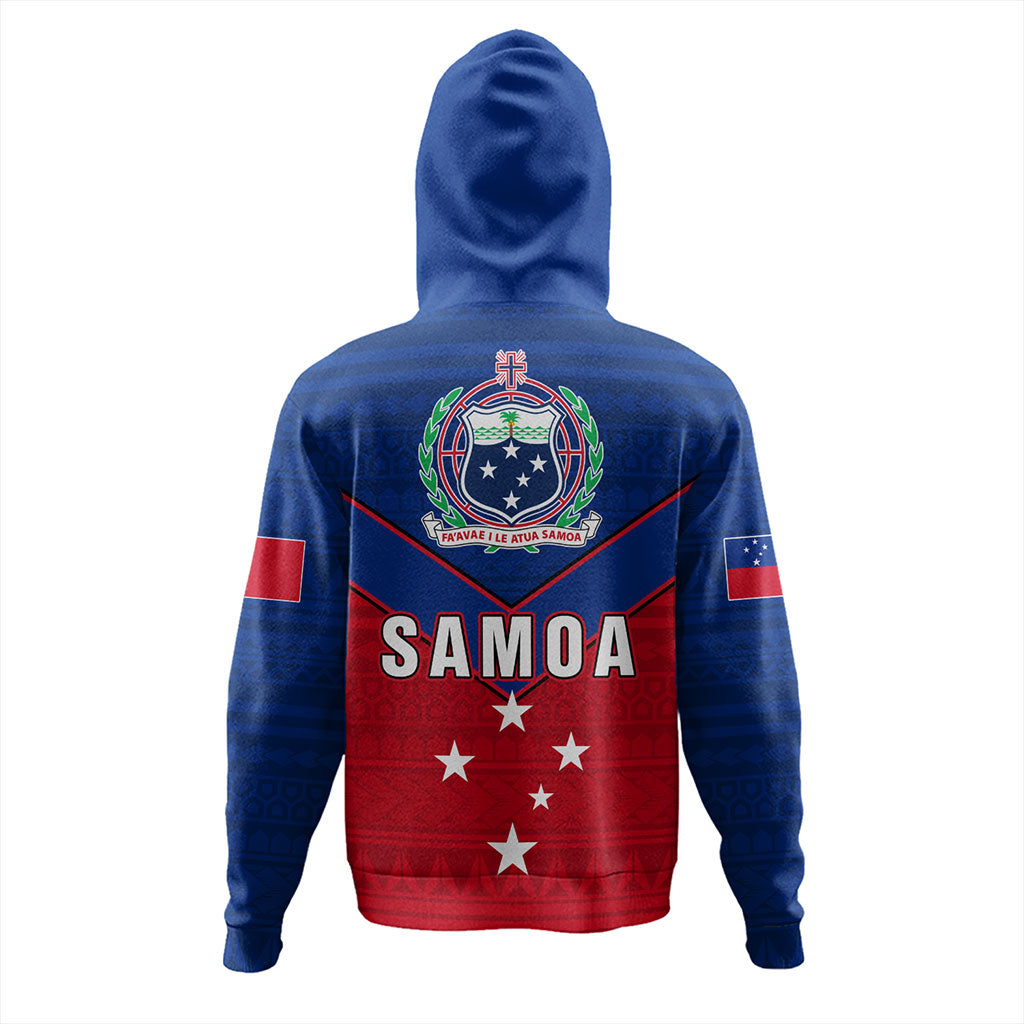Samoa Hoodie Custom Polynesian Tribal Sport Style