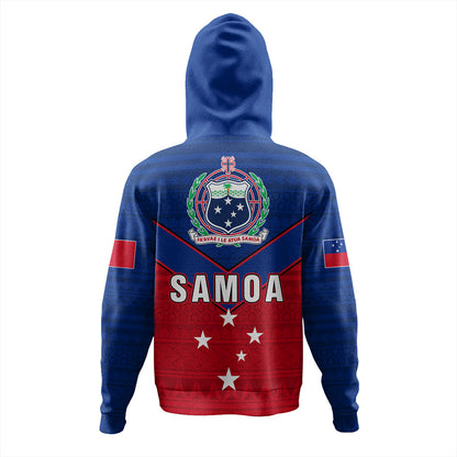 Samoa Hoodie Custom Polynesian Tribal Sport Style