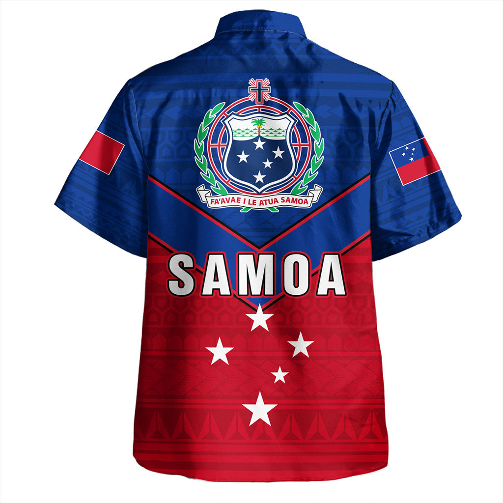 Samoa Hawaiian Shirt Custom Polynesian Tribal Sport Style