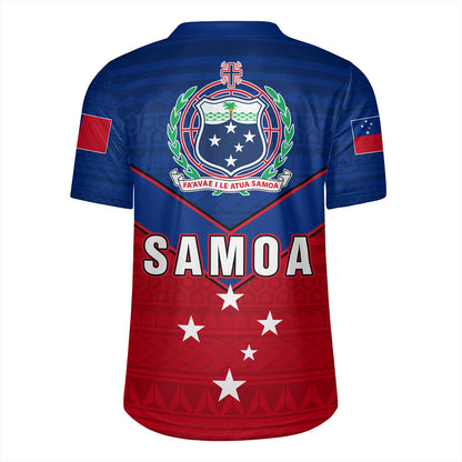 Samoa Rugby Jersey Custom Polynesian Tribal Sport Style