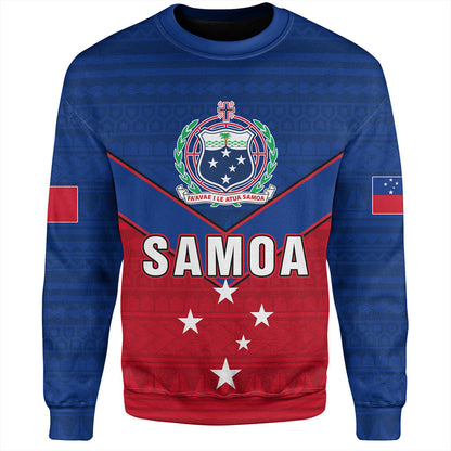 Samoa Sweatshirt Custom Polynesian Tribal Sport Style