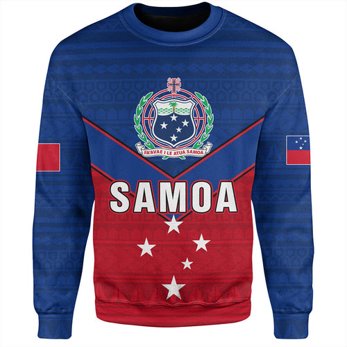 Samoa Sweatshirt Custom Polynesian Tribal Sport Style